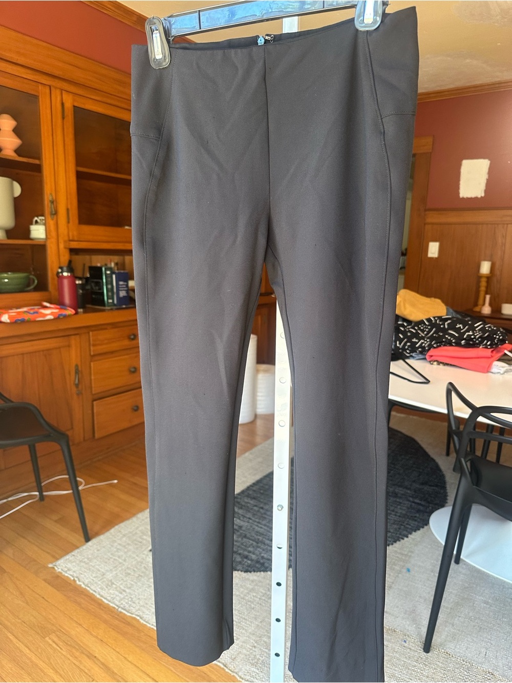 Veronica Beard Black Ponte Stretch Dress Pants